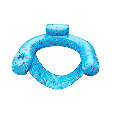 Swimline 32" Flamingo Fabric U-Seat Pool Chair Float