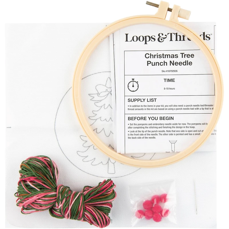6" Holiday Tree Punch Needle Kit by Loops & Threads®
