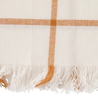 DII® Honey Gold Check Fringed Cloth Dinner Napkins, 6ct.