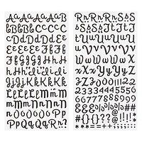 12 Pack: Glitter Script Alphabet Stickers by Recollections