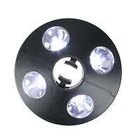 8" Black 4-Panel Patio Umbrella Light