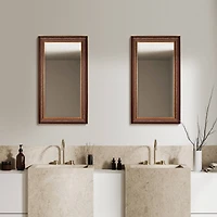 Head West 27.5" Bronze & Copper Oil-Rubbed Framed Wall Mirror