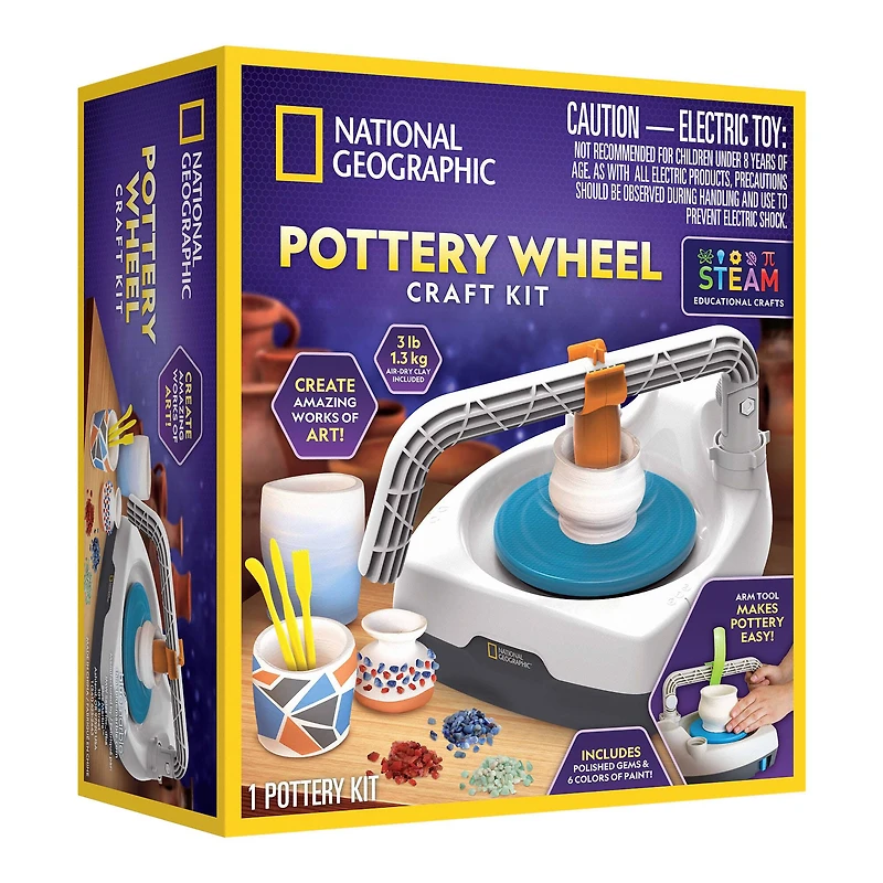 National Geographic™ Pottery Wheel Craft Kit