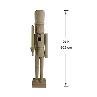 24" Soldier with Sword DIY Pinewood Nutcracker by Make Market®