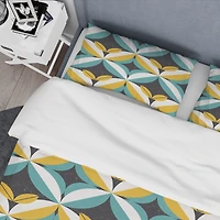 Designart 'Retro Abstract Design VII' Mid-Century Duvet Cover Set