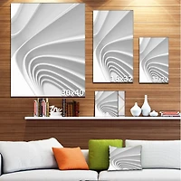 Designart - Fractal Bulgy Layered 3D Waves