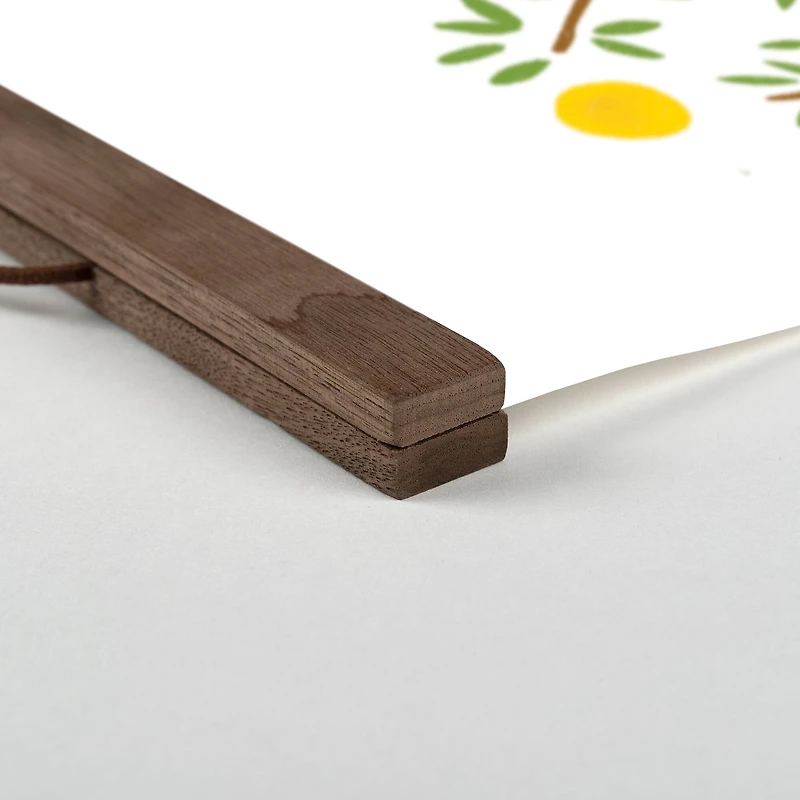 Lemon Tree Teak Hanging Canvas