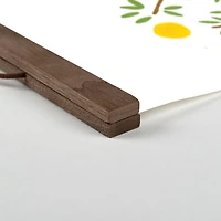 Lemon Tree Teak Hanging Canvas