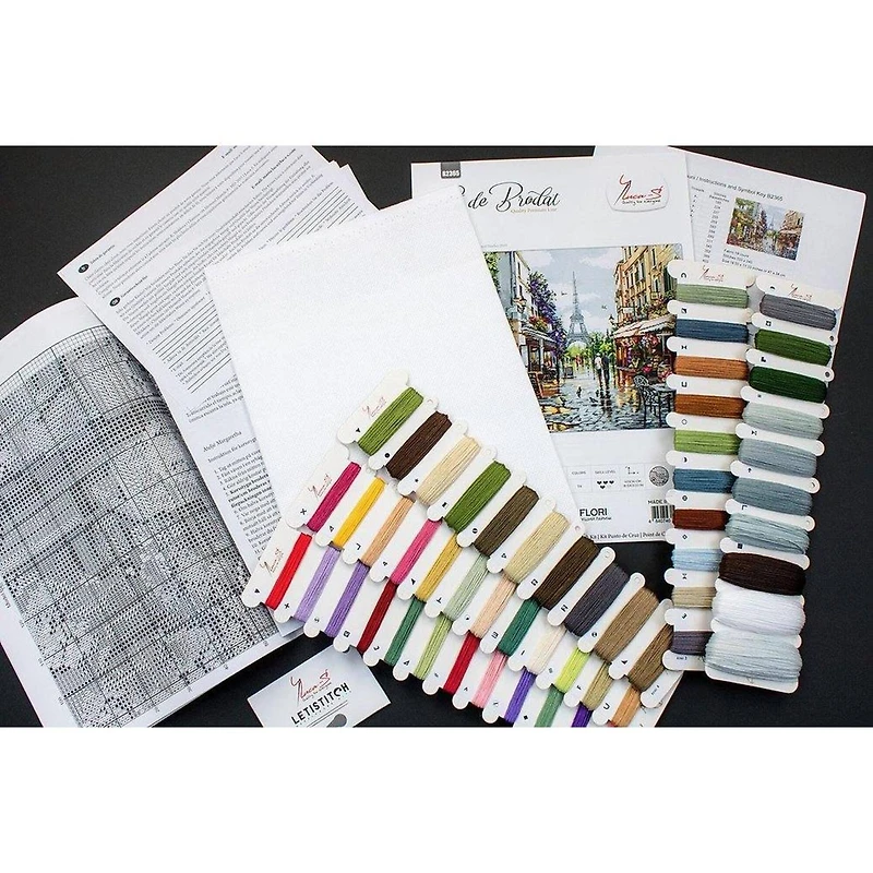 Luca-s Paris In Flowers Counted Cross Stitch Kit