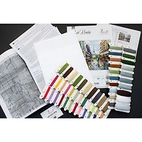 Luca-s Paris In Flowers Counted Cross Stitch Kit