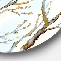 Designart - Bird On Old Bare Tree With Blue Cloudy Sky