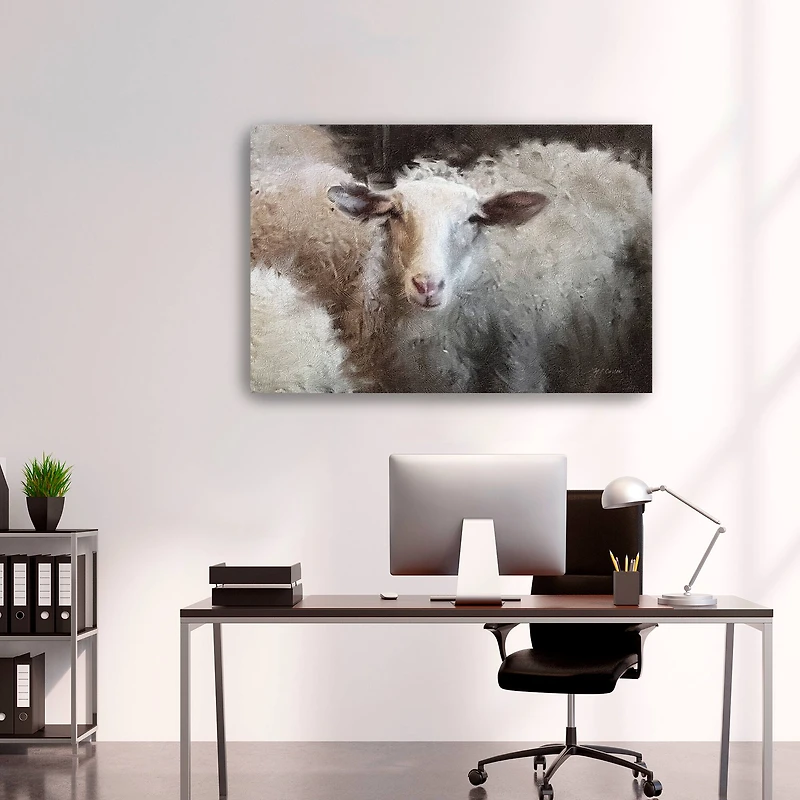 Sheeps Flock Canvas Giclee