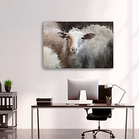 Sheeps Flock Canvas Giclee