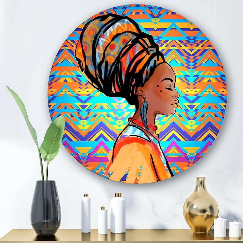 Designart - African American Woman with Turban IV
