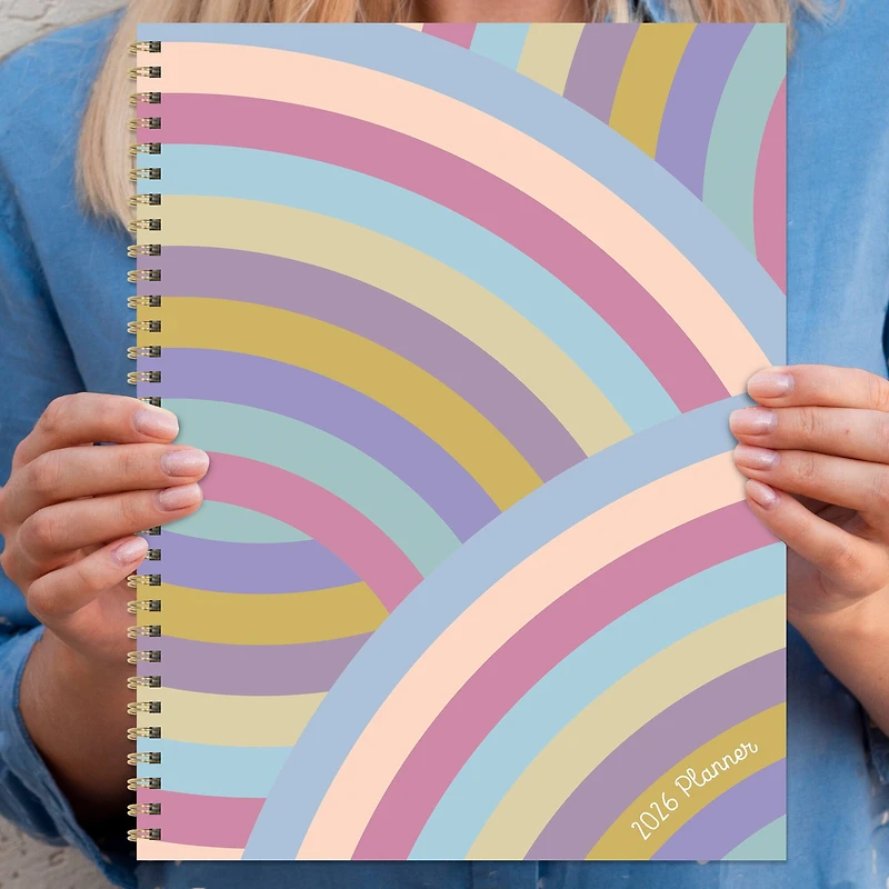 2026 Almost Rainbow Large Weekly Monthly Planner