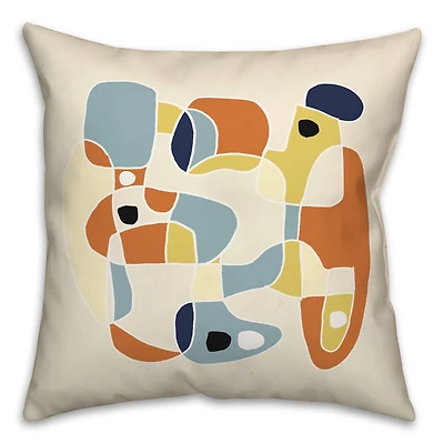 Midcentury Jumble 18" x 18" Throw Pillow