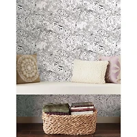 RoomMates Woodland Sketch Peel & Stick Wallpaper