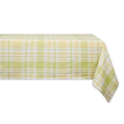 Lemon Bliss Plaid Tablecloth 60" x 120"