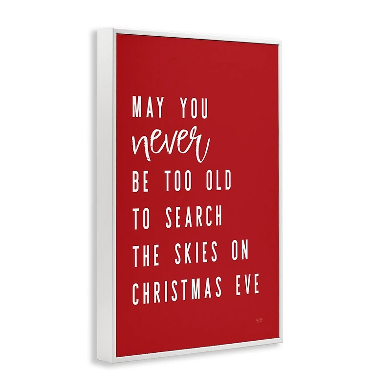 Stupell Industries Search the Skies on Christmas Eve Framed Giclee Wall Art
