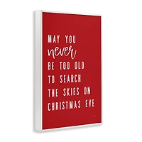 Stupell Industries Search the Skies on Christmas Eve Framed Giclee Wall Art