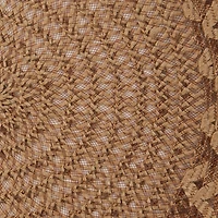 DII® 15" Round Natural Lattice Woven Placemat Set, 6ct.