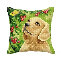 Orchidea Cushion Cross Stitch Kit Dog