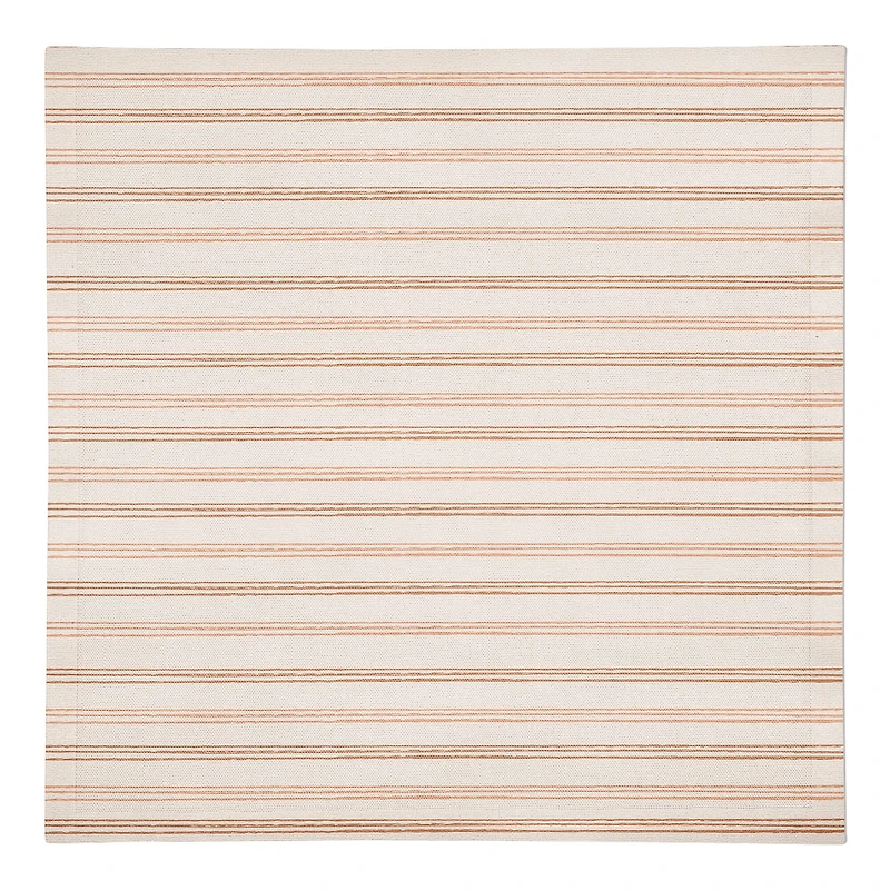 Rust Loose Lines 10" x 10" Cotton Twill Napkin