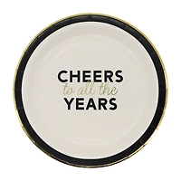 12 Packs: 8 ct. (96 total) 9" Cheers to all the Years Dinner Plates by Celebrate It™