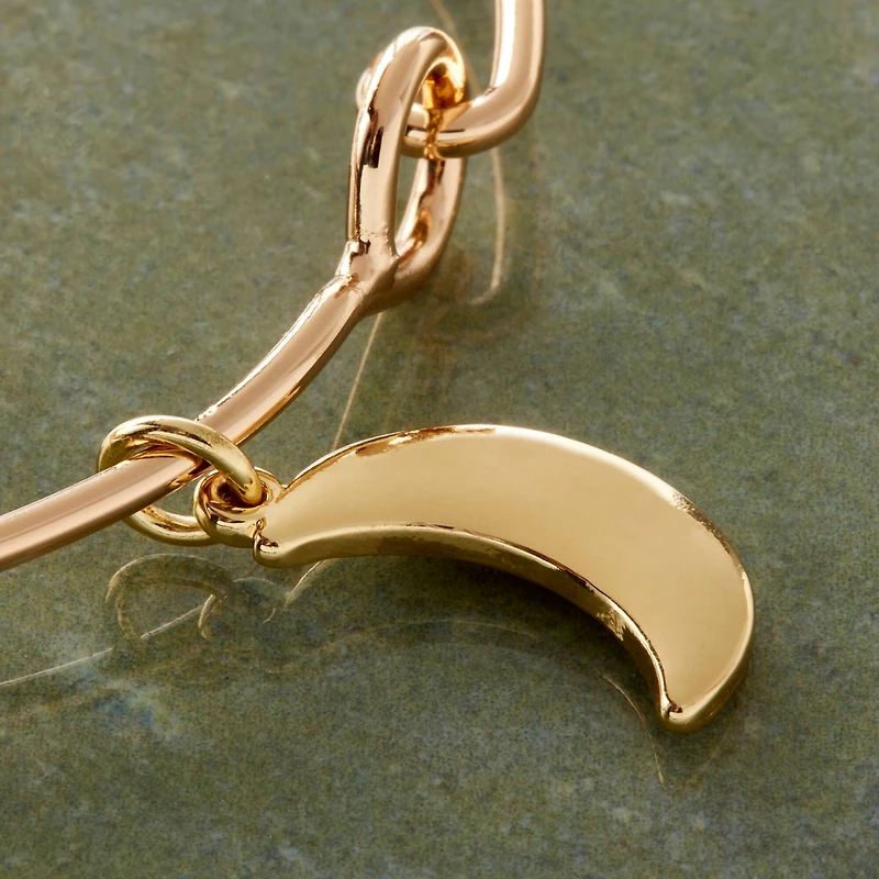 Charmalong™ 14K Gold Plated Moon Charm by Bead Landing™