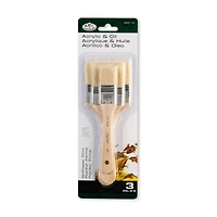 Royal & Langnickel® Large Area Stiff 3 Piece Brush Set