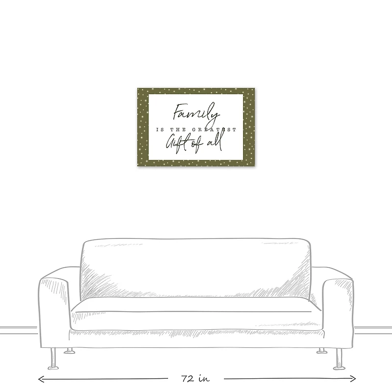 Family Greatest Gift Twinkle Canvas Wall Art