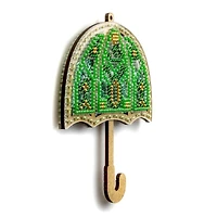 Wonderland Crafts Green Umbrella Christmas Ornament Bead Embroidery Kit