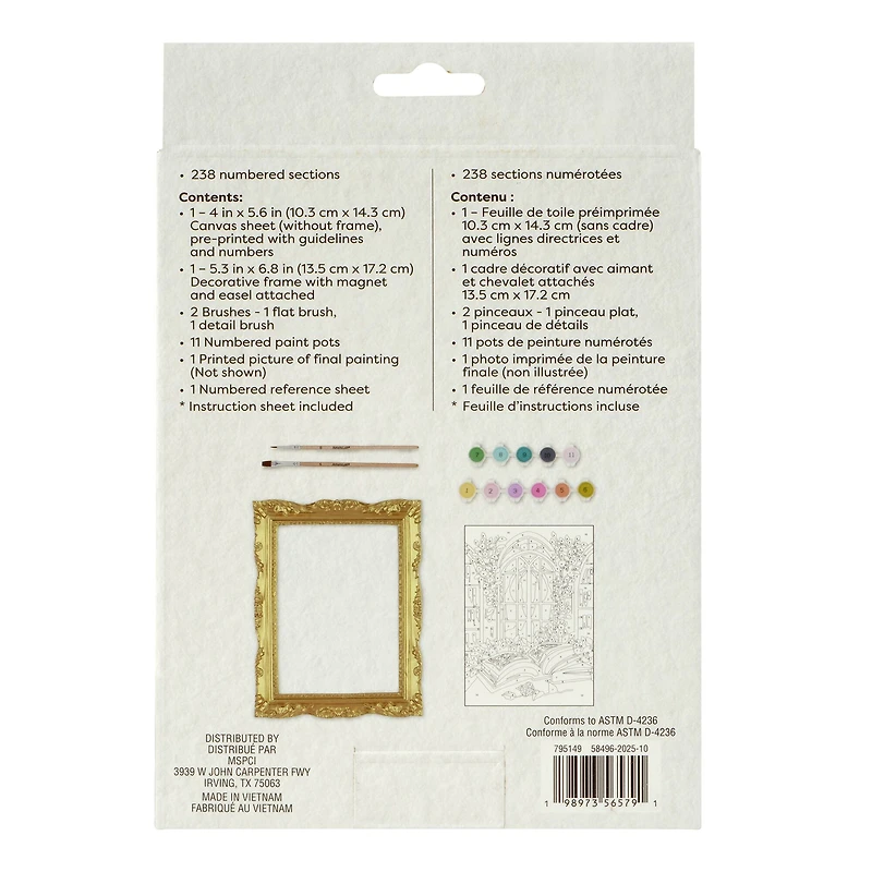 Library Paint-by-Number Framed Mini Kit by Artist's Loft®