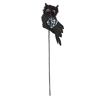 11.75" Black Iridescent Owl Pick by Ashland®