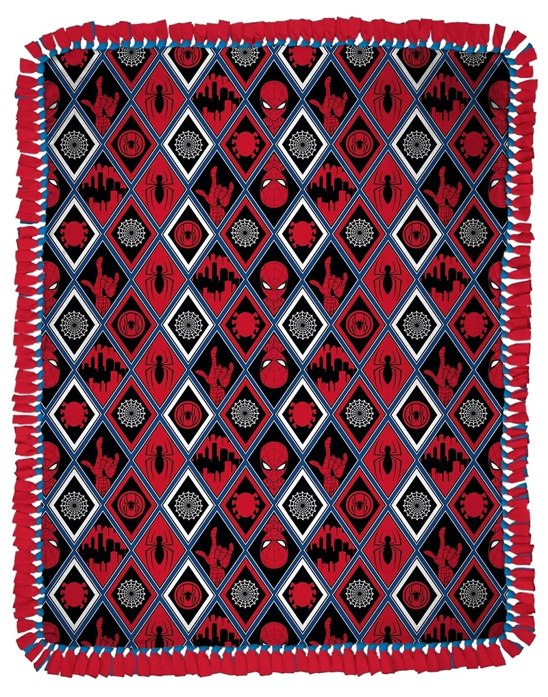 Spider-Man 72" Spidey Badge No Sew Fleece Throw Kit