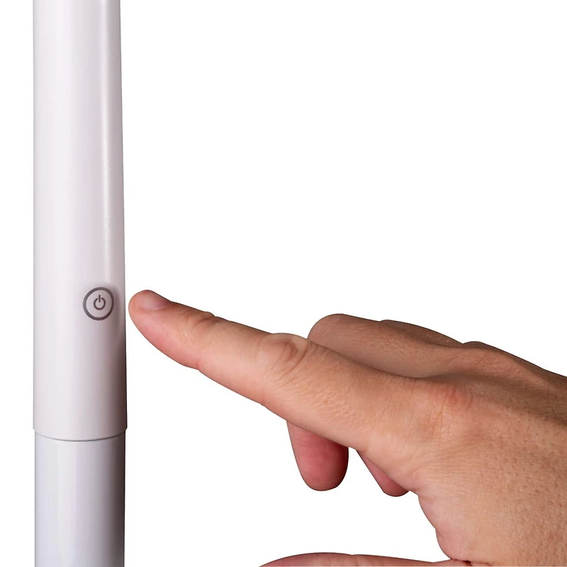 OttLite White Natural Daylight LED Flexible Floor Lamp