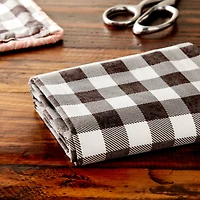 Black & White Buffalo Check Cotton Fabric by Loops & Threads™