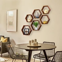 NEX™ Hexagon Floating Shelf Set