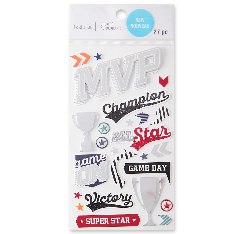 M.V.P. Sport Dimensional Stickers by Recollections™