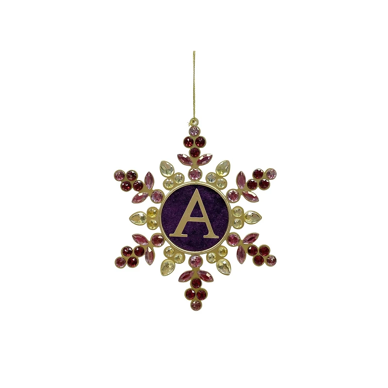 6.25" Cranberry Monogram Décor by Ashland