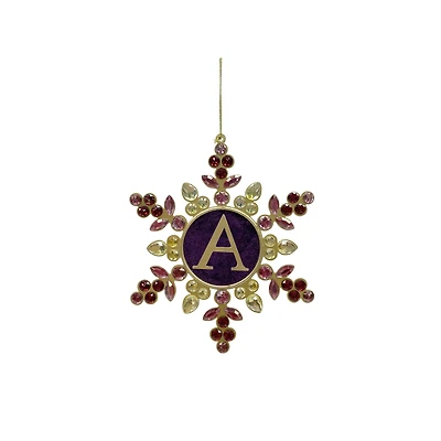 6.25" Cranberry Monogram Décor by Ashland