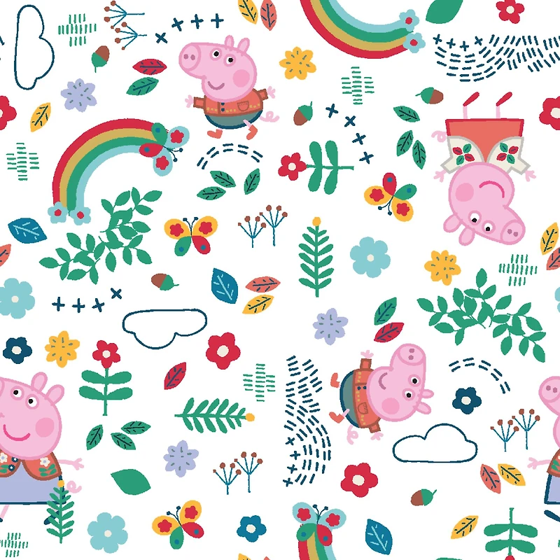 Peppa Pig Explore Toss Cotton Fabric
