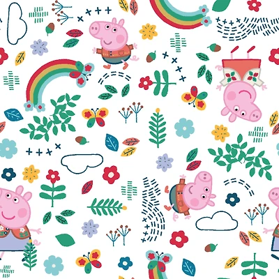 Peppa Pig Explore Toss Cotton Fabric