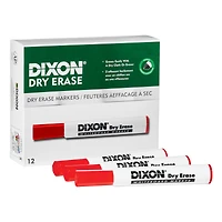 Dixon® Wedge Tip Dry Erase Markers, 12ct.