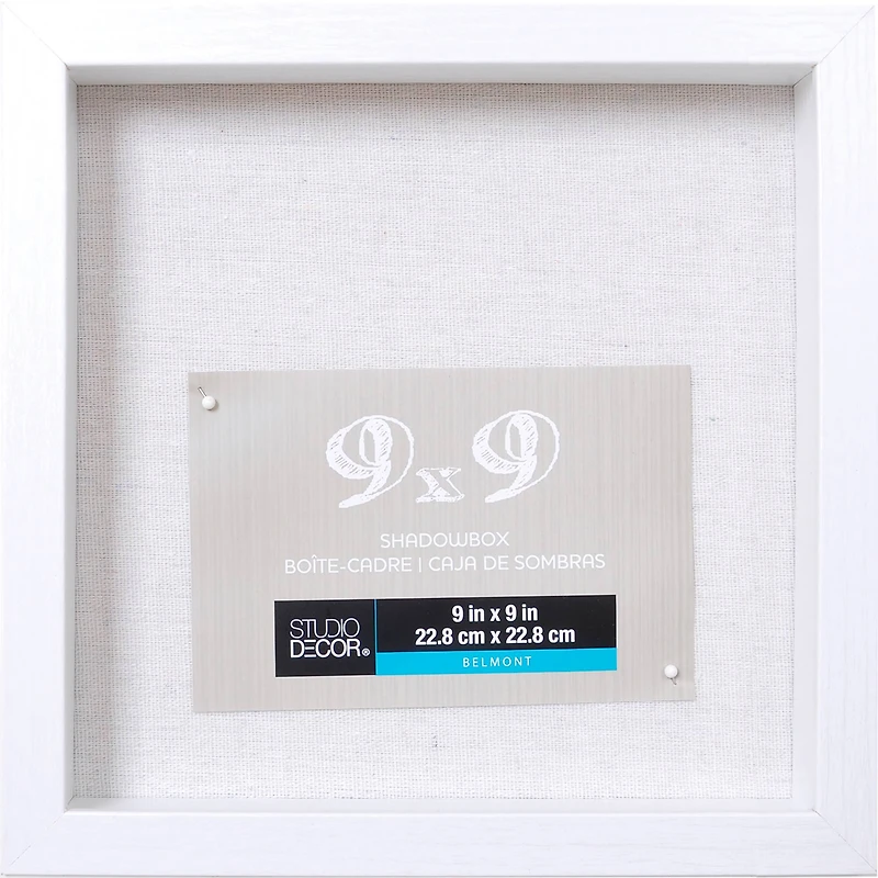 8 Pack: White 9" x 9" Belmont Shadow Box by Studio Décor®