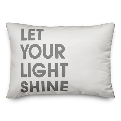 Let Your Light Shine 20" x 14" Throw Pillow