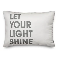 Let Your Light Shine 20" x 14" Throw Pillow