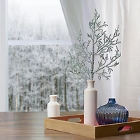 25" Green Glittered Artificial Twig Christmas Spray