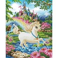 Diamond Dotz® Intermediate Princess Unicorn Diamond Painting Kit
