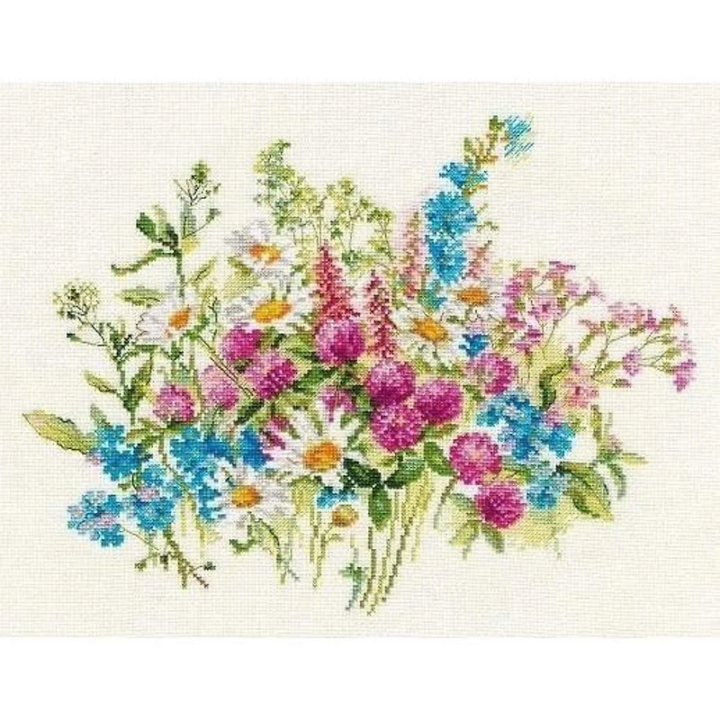 Alisa Clever & Daisies Cross Stitch Kit